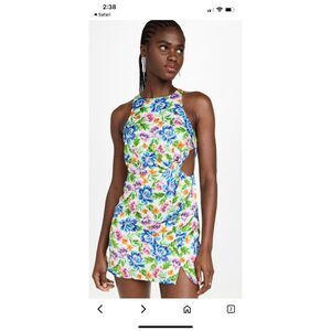 For Love & Lemons Lucy‎ Cut-out Vibrant Floral Mini Dress Size Small EUC